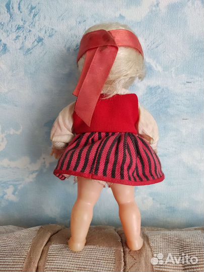 Кукла СССР salvo Эстонская, 25см, 70годов