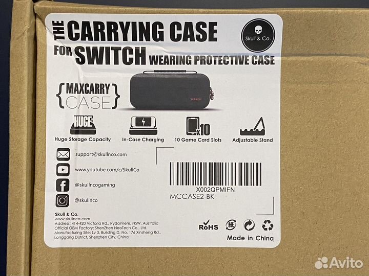 Чехлы Nintendo Switch Skull & Co