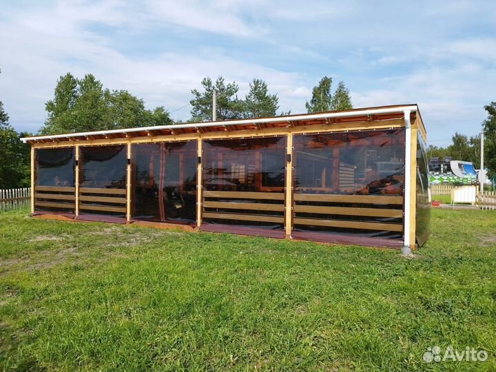 Мягкие окна на беседку, веранду, террасу