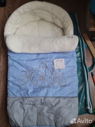 Конверт на выписку для мальчика зимний новый