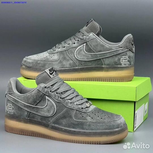 Кроссовки Nike Air Force 1 Серые (Арт.31210)