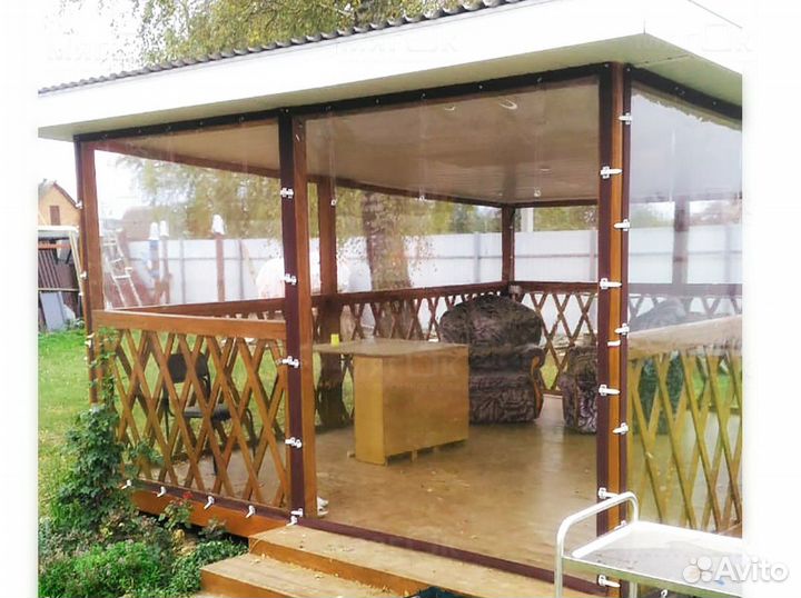 Мягкие окна для беседок, веранд