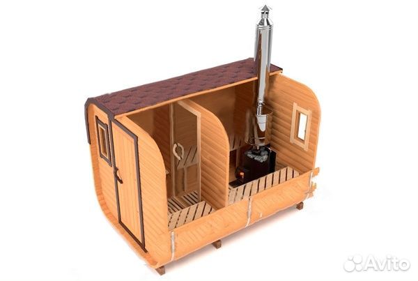 Модульная баня бочка