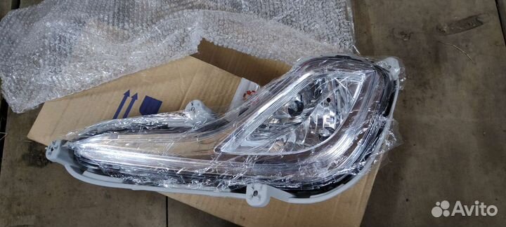 Противотуманная фара хендай солярис левая