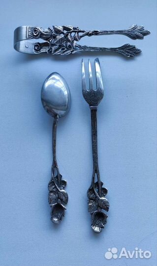 Антикварный набор столового серебра (Германия)