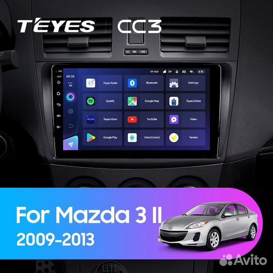 Магнитола Teyes CC3 4/64 Mazda 3 BL