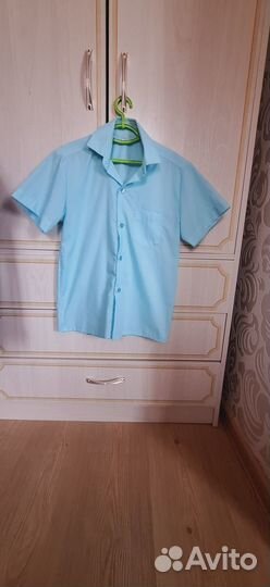 Рубашка школьная на мальчика 128- 134, р.31