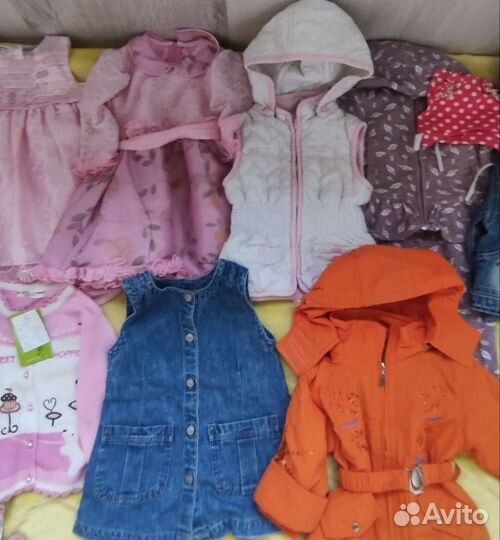 Пакет вещей на девочку 86-92(есть новые)