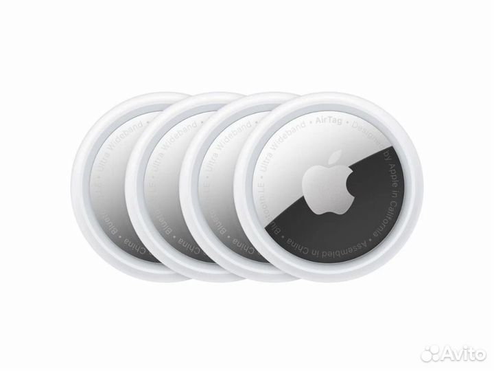 Поисковый трекер Apple AirTag (4 шт), белый
