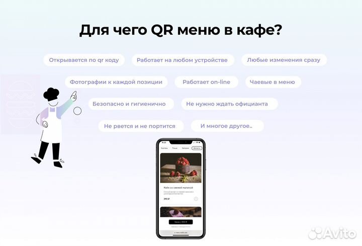 Онлайн QR меню для кафе - Restik