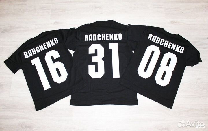 Именные футболки на заказ, печать на футболках