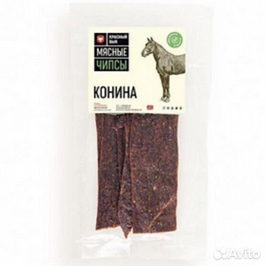 Мясные чипсы Красный Бык из Конины 100г