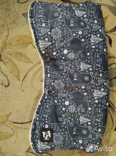 Муфта на коляску или санки овчина