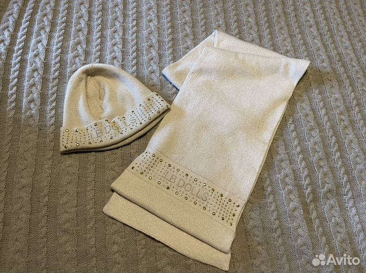 Шапка и шарф laura biagiotti на девочку