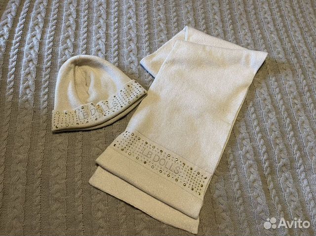 Шапка и шарф laura biagiotti на девочку