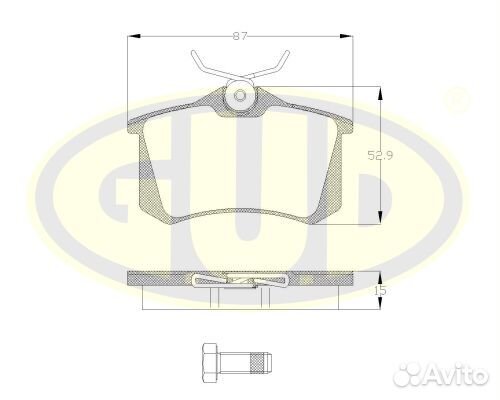 Колодки тормозные дисковые