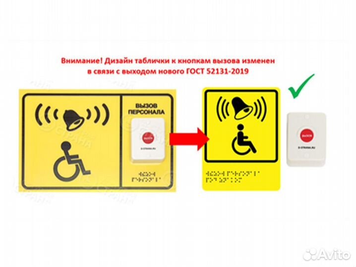 Кнопка вызова для инвалидов