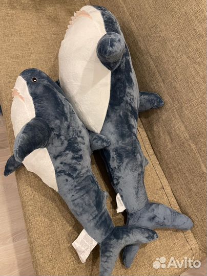 Акула из икеа новая 140 см премиум