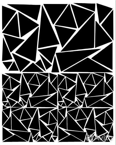 Наклейка треугольники на автомобиль