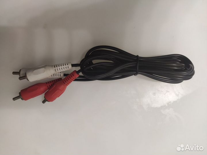 Шнур аудио-видео на 2 тюльпана (0,8м и 1,5м)