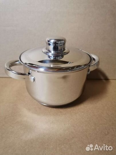 Кастрюля из нержавейки 1.5л,3.5л,5.5л,7.5л,9,5л