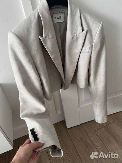 Пиджак lime лен льняной жакет