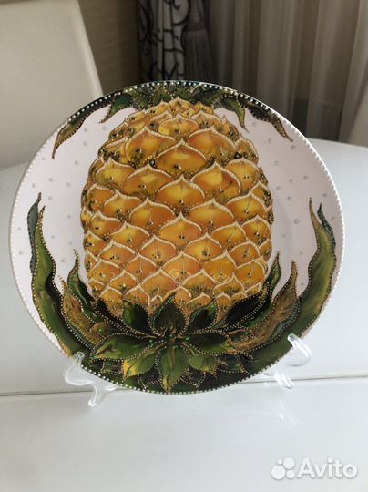 Тарелка «Ананас» ручной работы