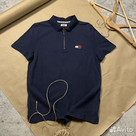 Поло Tommy Jeans (Hilfiger,на молнии,Оригинал)