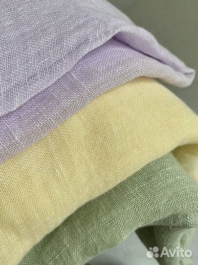 Льняной платок шарф шаль палантин