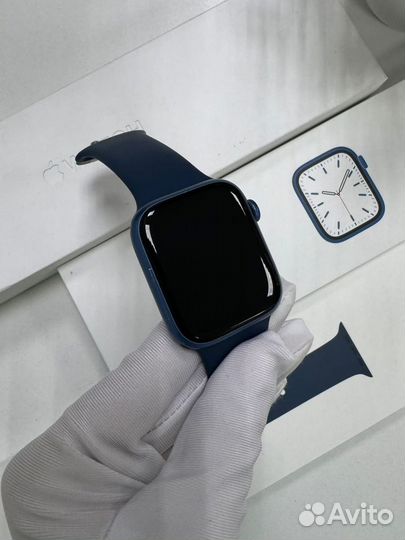 Apple Watch 7 45MM Blue. (Б/У.)