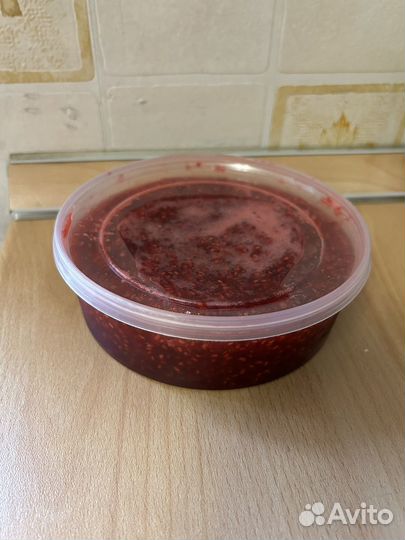 Малина перетертая с сахаром