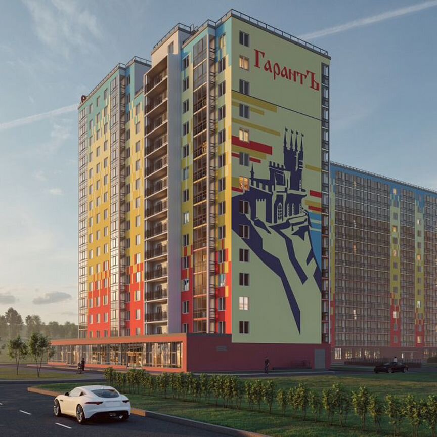 2-к. квартира, 60 м², 2/15 эт.