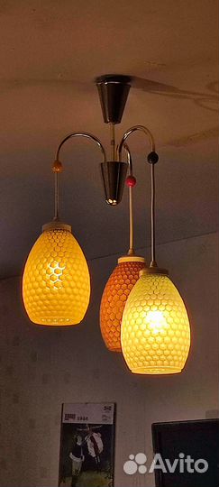 Люстра винтаж СССР из ГДР ананас