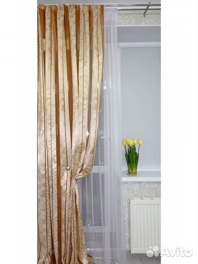 Шторы, тюль, портьеры (Жаккард, Креп, Вышивка)