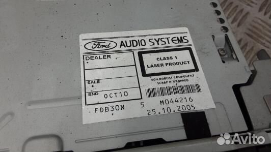 Магнитола ford fusion 1 (4BL02I401)