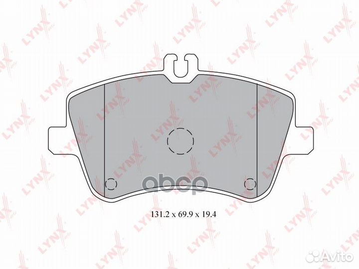 Колодки тормозные дисковые перед BD5317 LYN