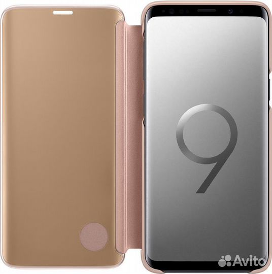 Оригинал Чехол-Подставка на Samsung Galaxy S9 Gold