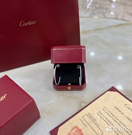 Серьги Cartier гвоздь золото