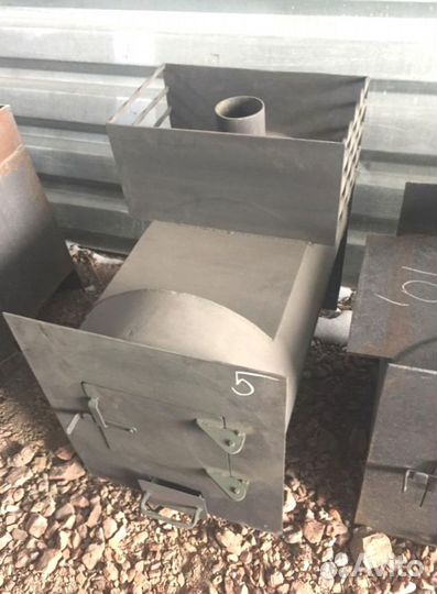 Печь из трубы 530. Горизонтальная