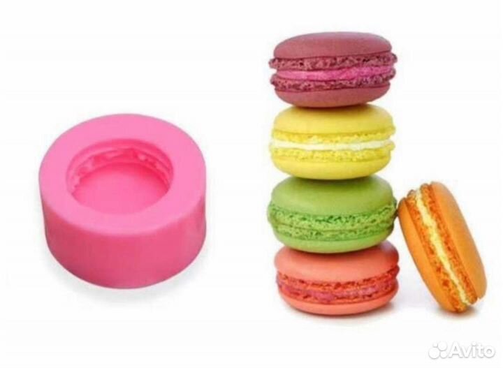 Молд силиконовый 3D ягоды, орео, макарун, пельмени