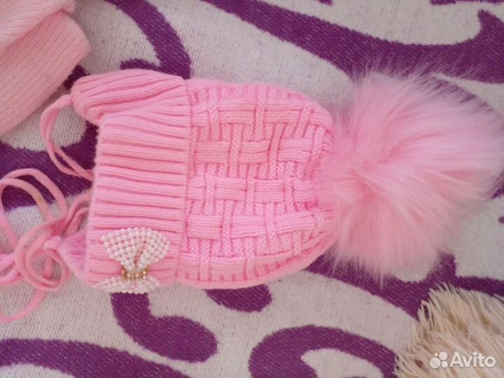 Шапка для девочки 1-2 года