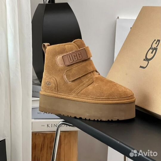 UGG угги Neumel Platform Beige (Арт.4513)