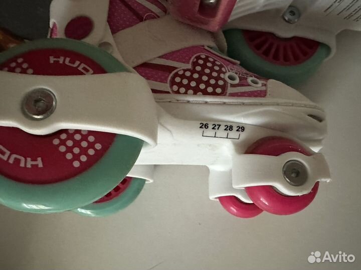Роликовые коньки детские раздвижные