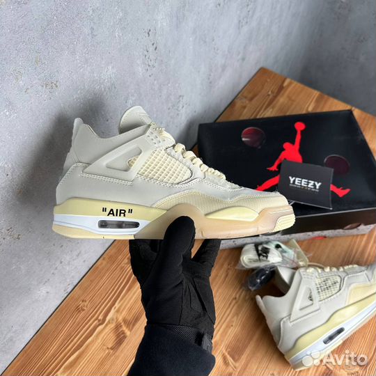 Off-White X Wmns Air Jordan 4 Retro SP Sail