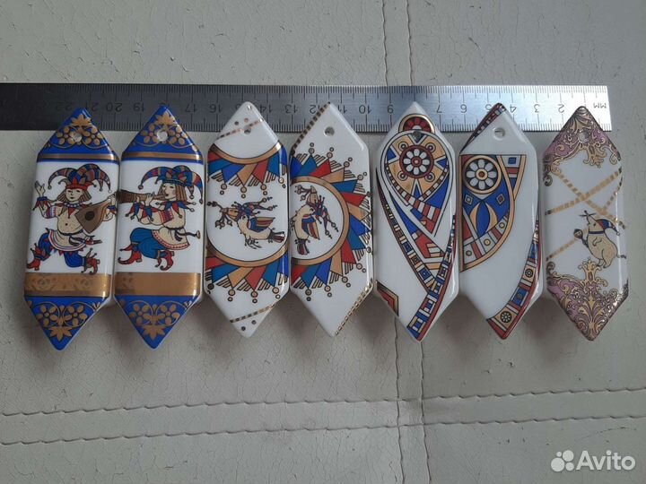 Фарфоровые ёлочные игрушки