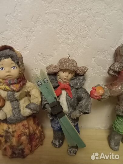 Ватные игрушки ручной работы