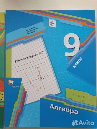 Рабочие тетради по геометрии и алгебре 9 класс