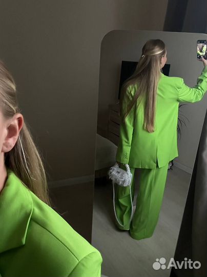 Брючный костюм с пиджаком женский 42-48