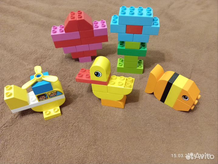 Lego duplo. Машинки пластины кубики