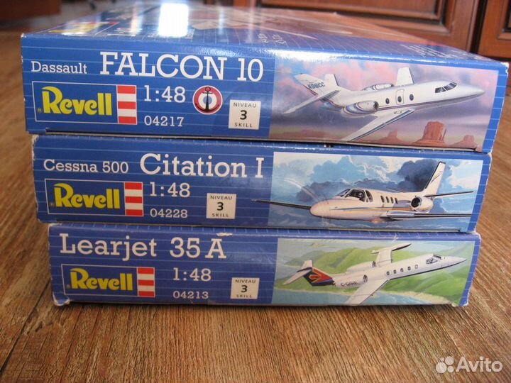 Модели гражданских самолетов Revell 1:48